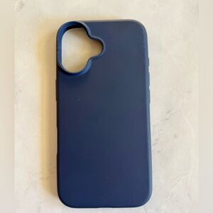 Iphone 16 Phone Navy Blue Case Cover